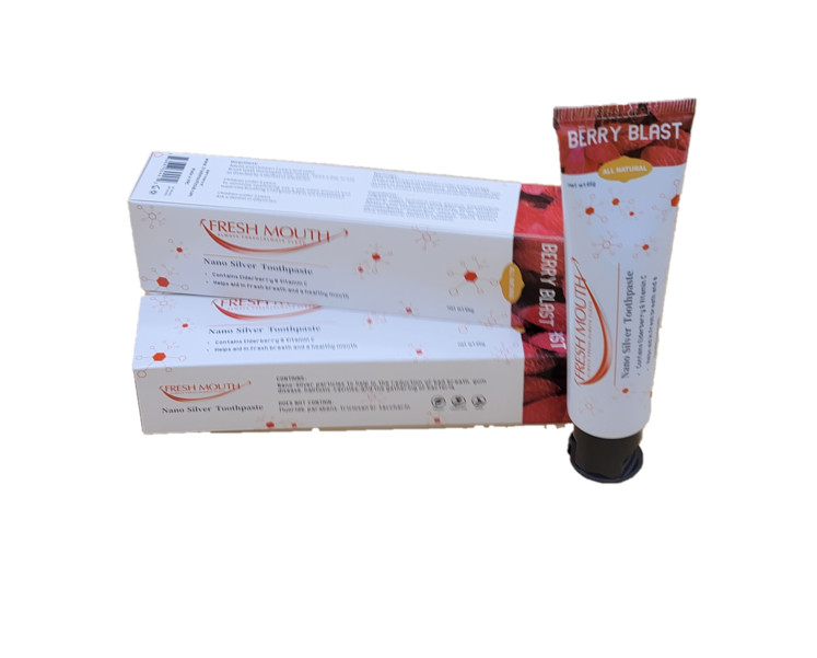 Fresh Mouth Nano Silver Berry Toothpaste Fluoride Free