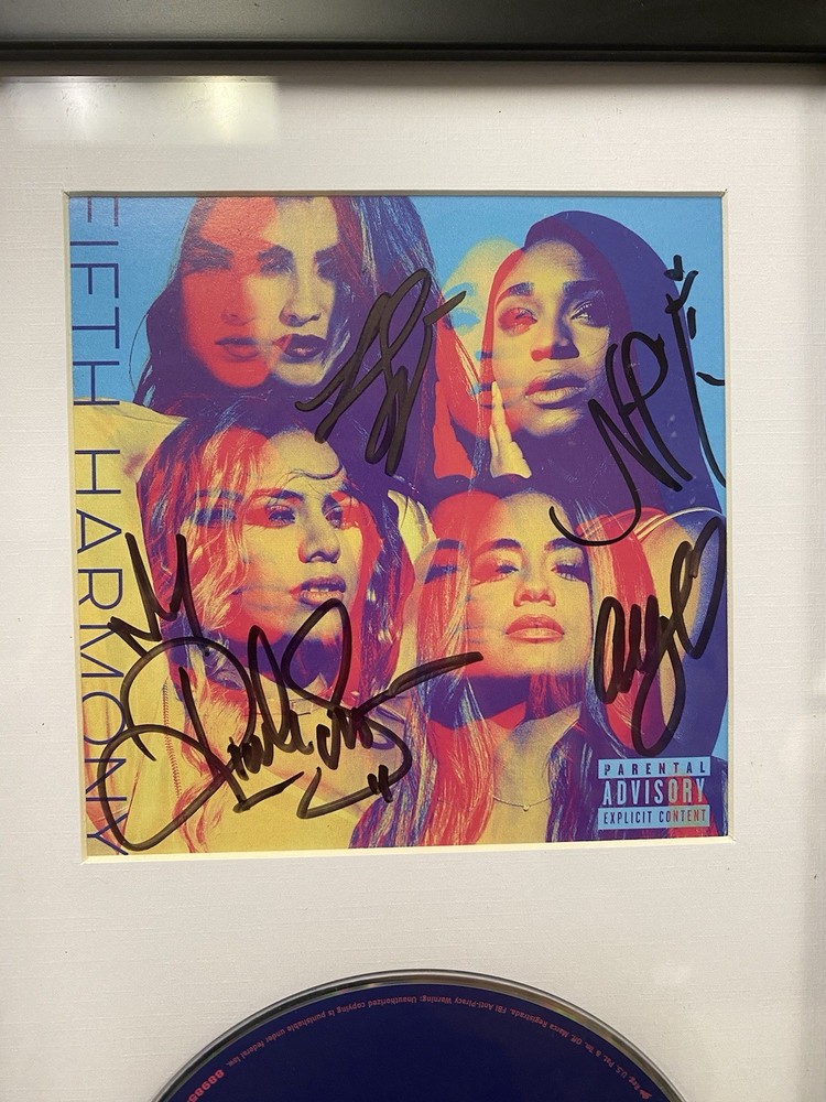FRAMED MATTED Fifth Harmony S/T Fifth Harmony SIGNED CD Cover