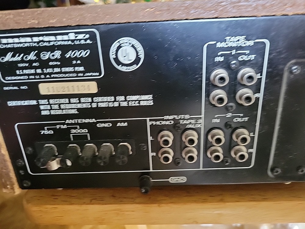 Vintage Marantz SR-4000 Stereo Receiver - TESTED WORKING