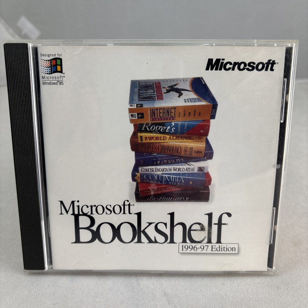Microsoft Bookshelf 1996-97 Edition CD -ROM Multimedia Reference Library