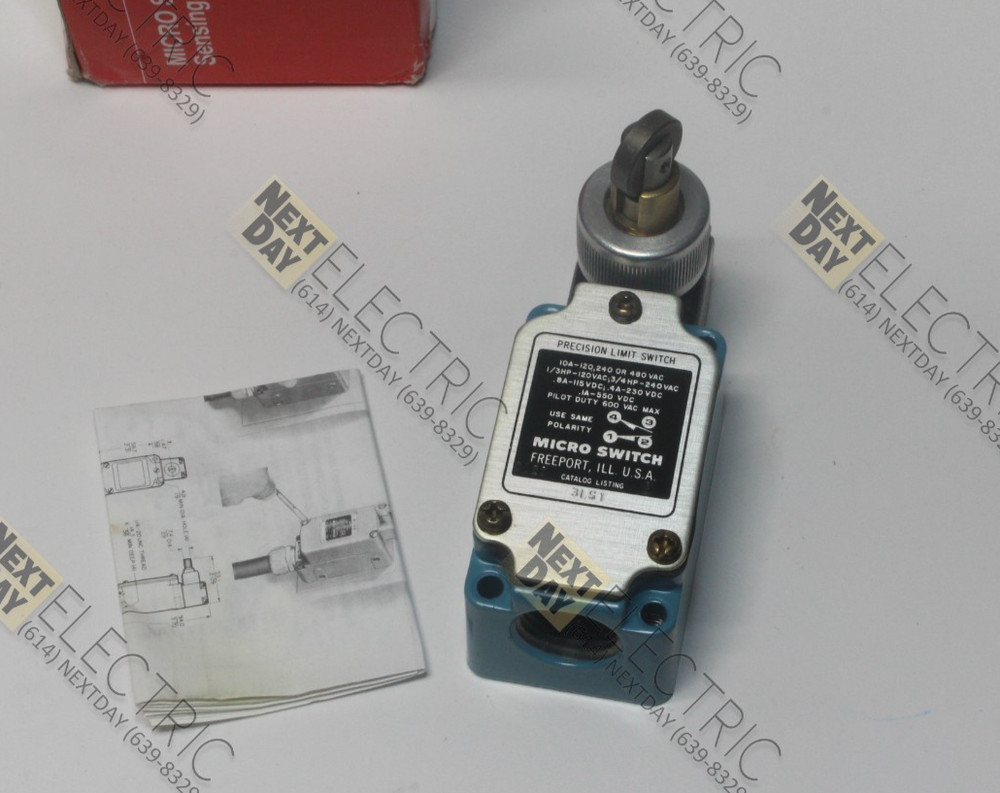 Micro Switch, 3LS1, Honeywell Plug In 200LS Precision Limit Switch Roller w Box