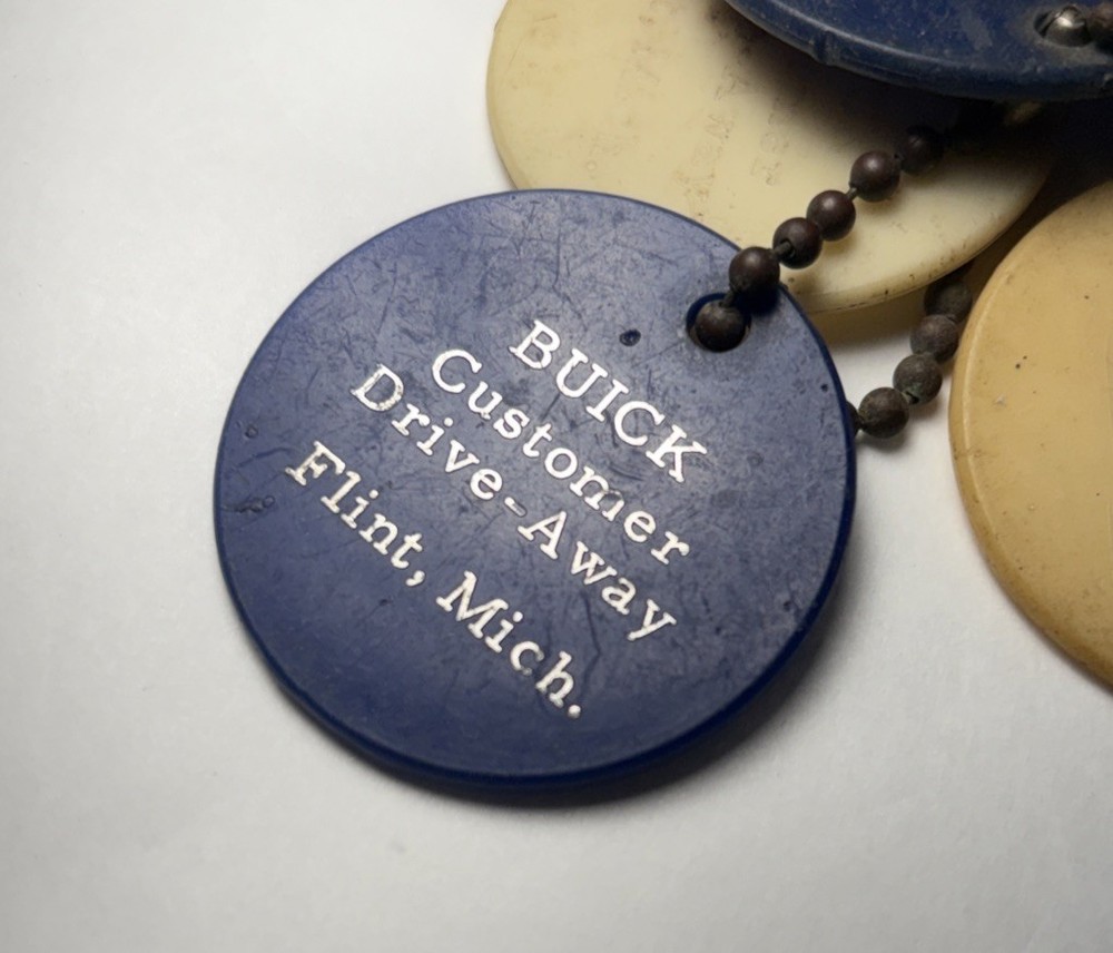 Buick Plastic Keychains -FLINT MICHIGAN