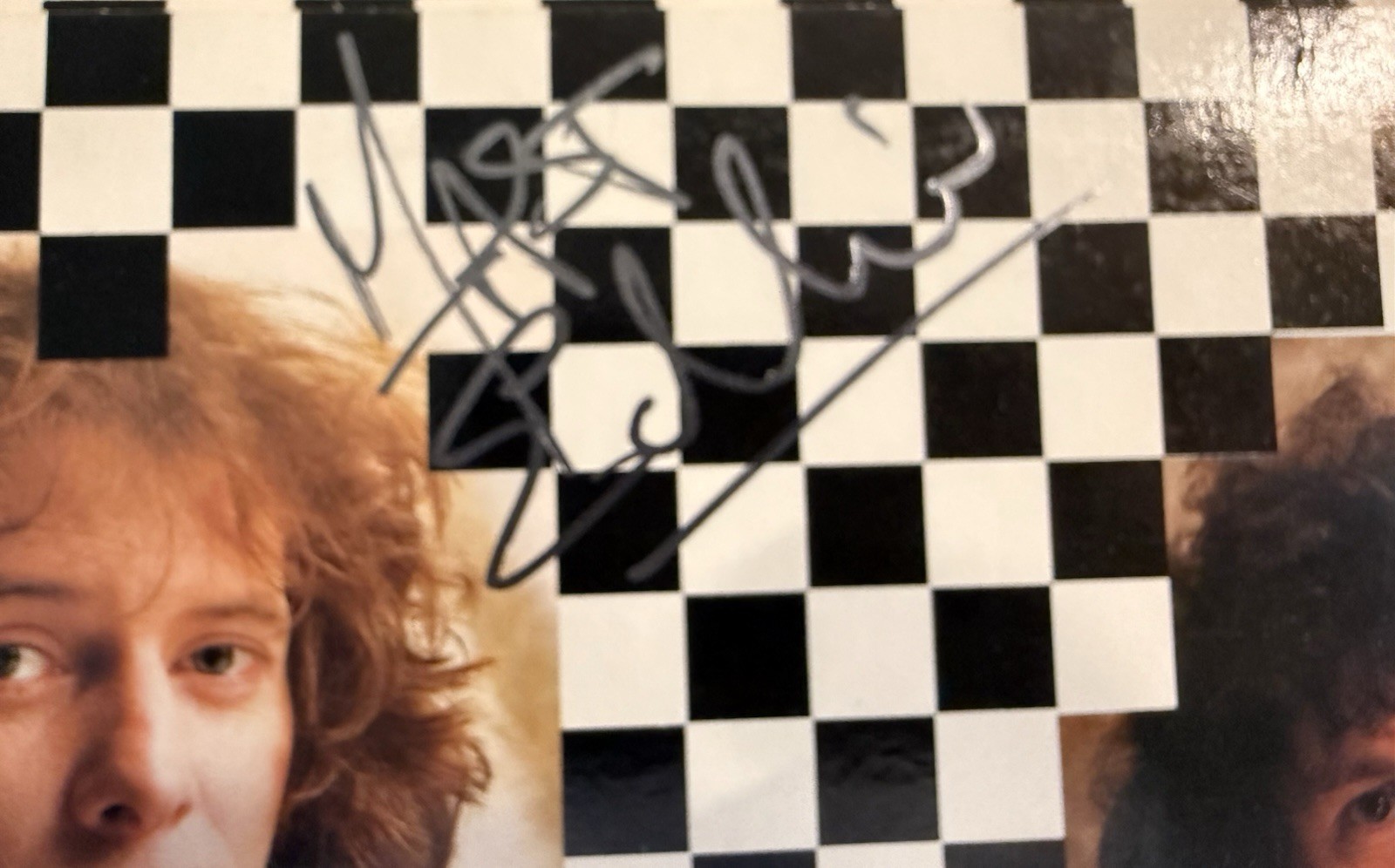 Fastway Album Cover Hand Signed. Fast Eddie Clarke. MINT