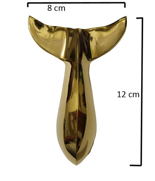 Decorative Brass Whale Tail Door Knocker Solid Brass