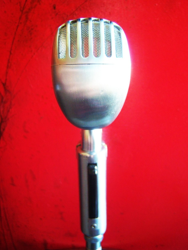 Vintage 1952 Shure 55S dynamic cardioid microphone custom LED lamp light Elvis