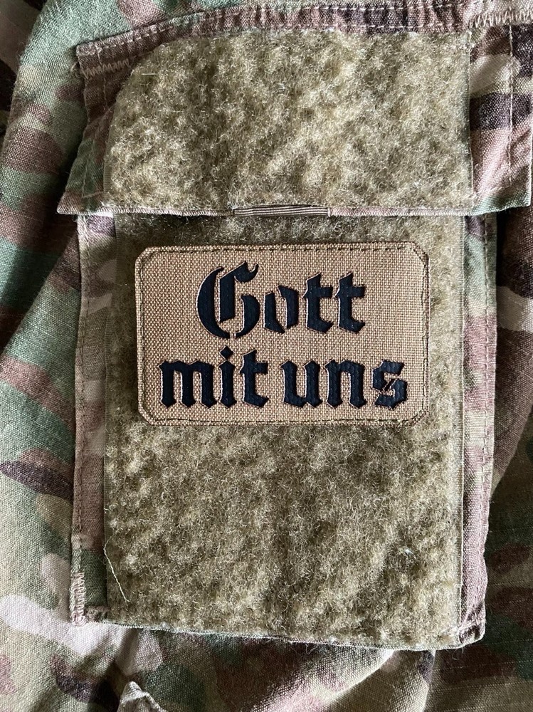 Tactical military morale patch "Gott mit uns"
