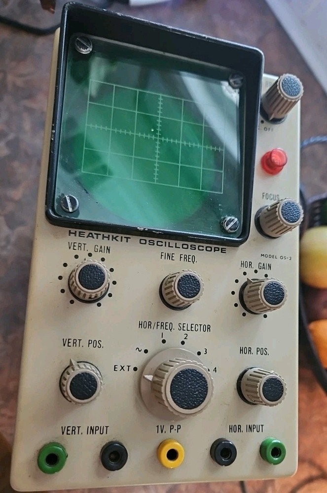Heathkit Oscilloscope OS-2 European Plug Untested