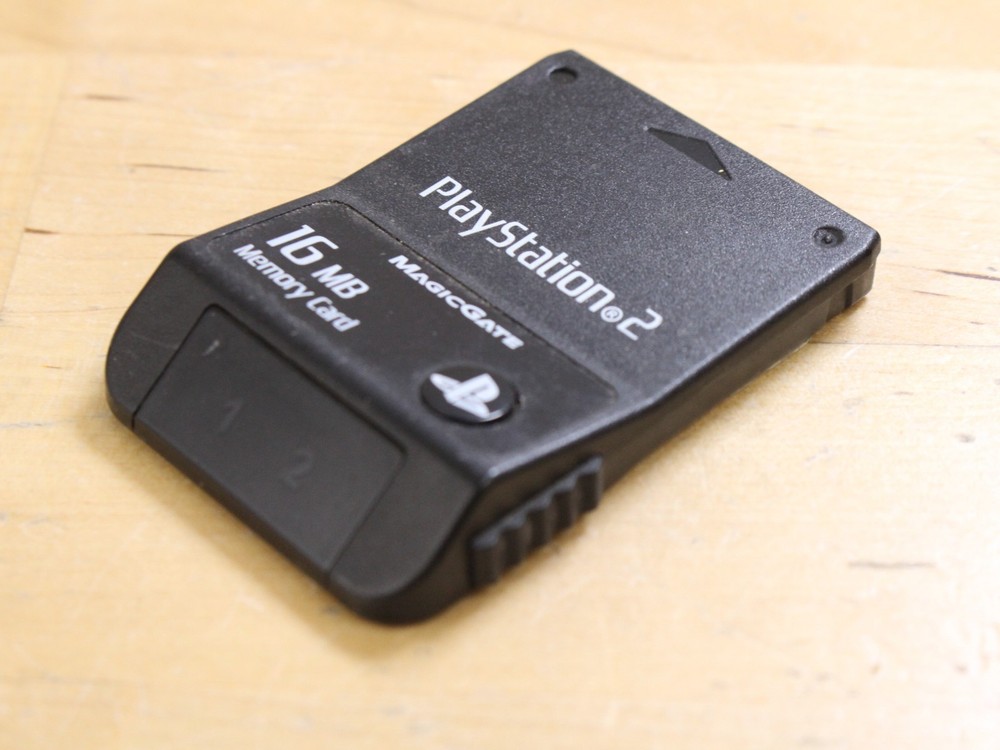 Memory Card 16MB MagicGate Black Katana Playstation 2 PS2 Console Game System
