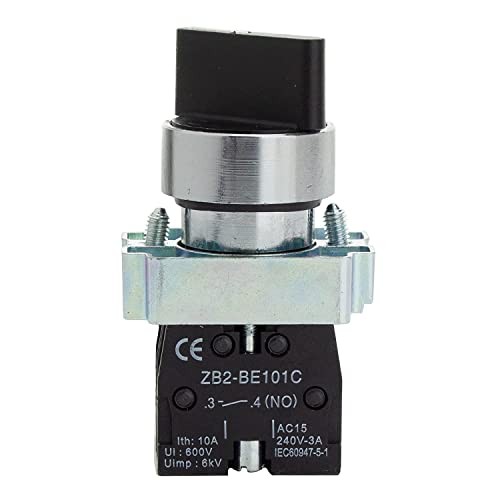 Rotary Switch - 2-Position Selector Switch Maintained - 22mm 1 Unit NO/NC