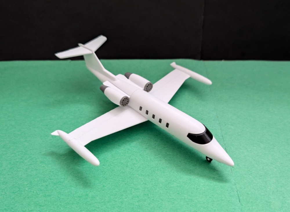 HO 1:87 scale Lear Jet Microsoft Flight Simulator Jet Bombardier business jet