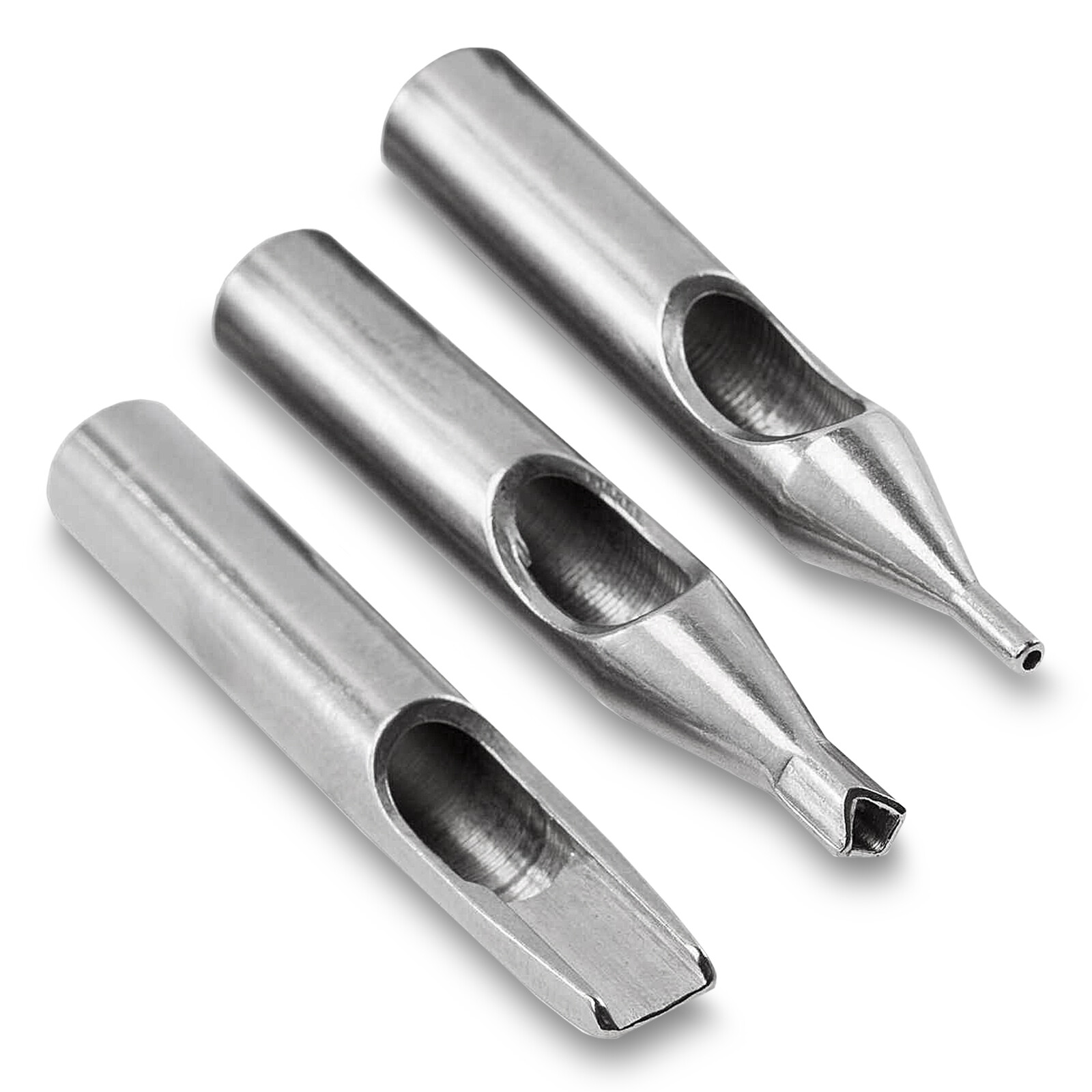 22 Assorted Stainless Steel Tattoo Tips Nozzles