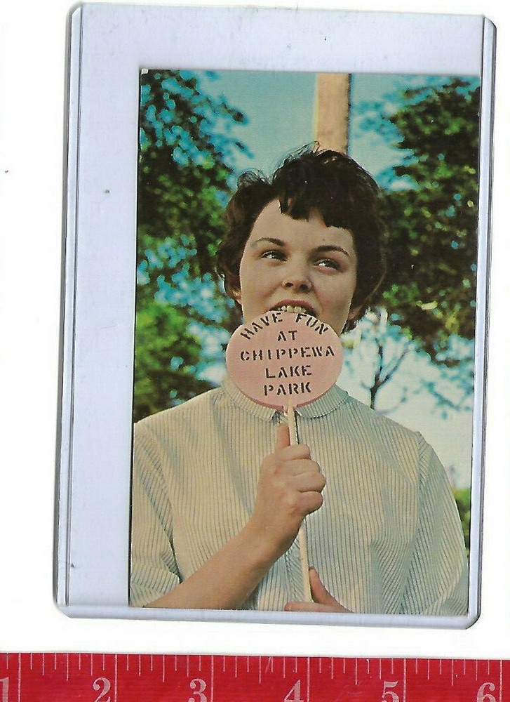 Vintage post card have fun Chippewa lake Oho