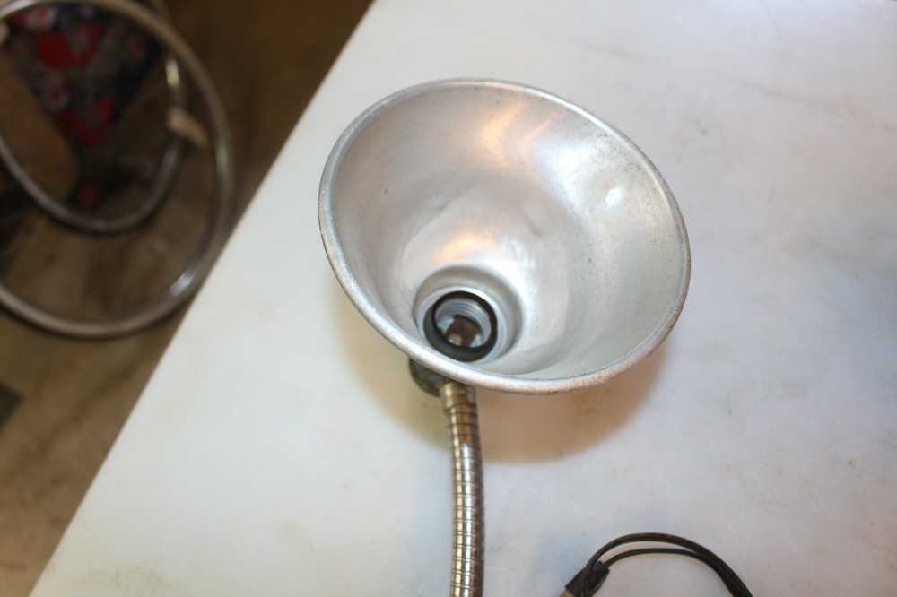 Steam Punk DOUBLE Gooseneck Lamp assembly,WORKING