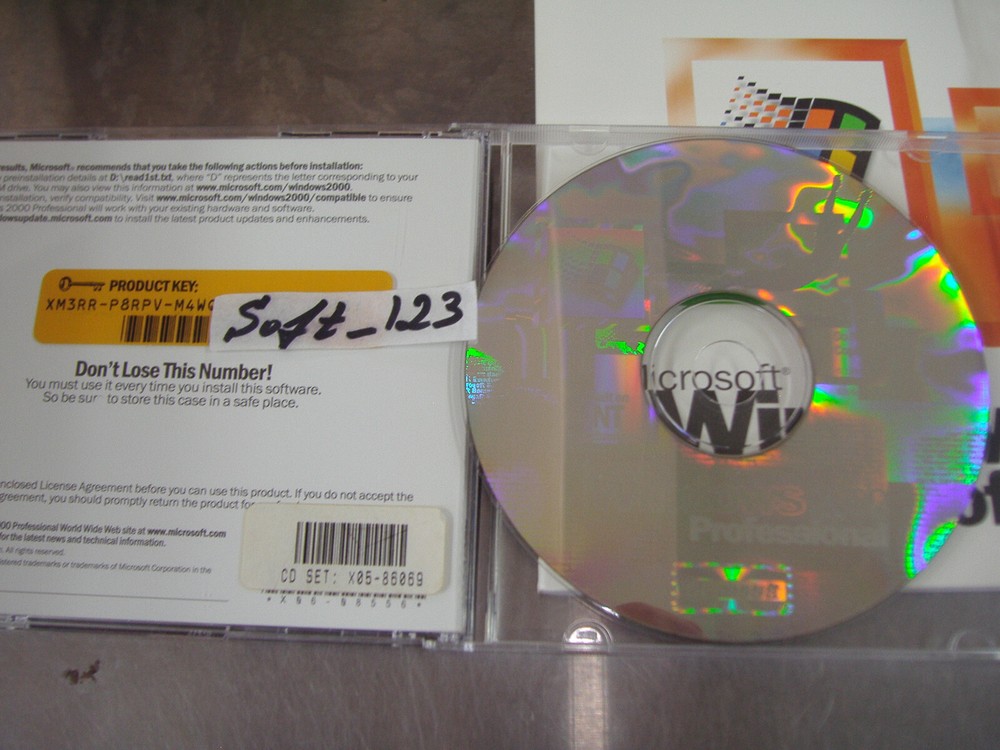 MICROSOFT WINDOWS 2000 PROFESSIONAL FULL OPERATING SYSTEM MS WIN PRO=NEW BOX=