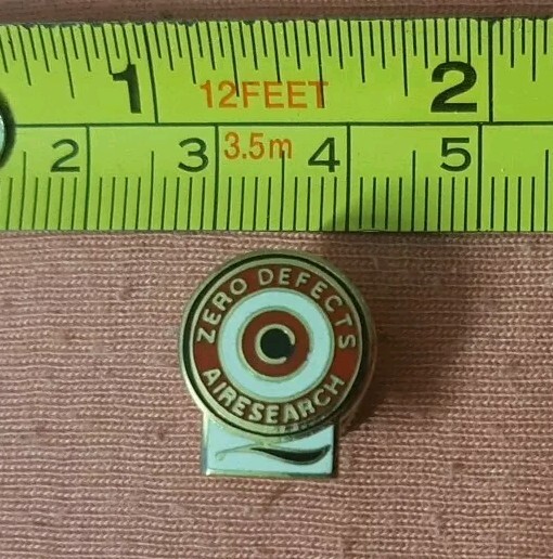 Vintage Airesearch Zero Defects Aerospace Screw Back Pin