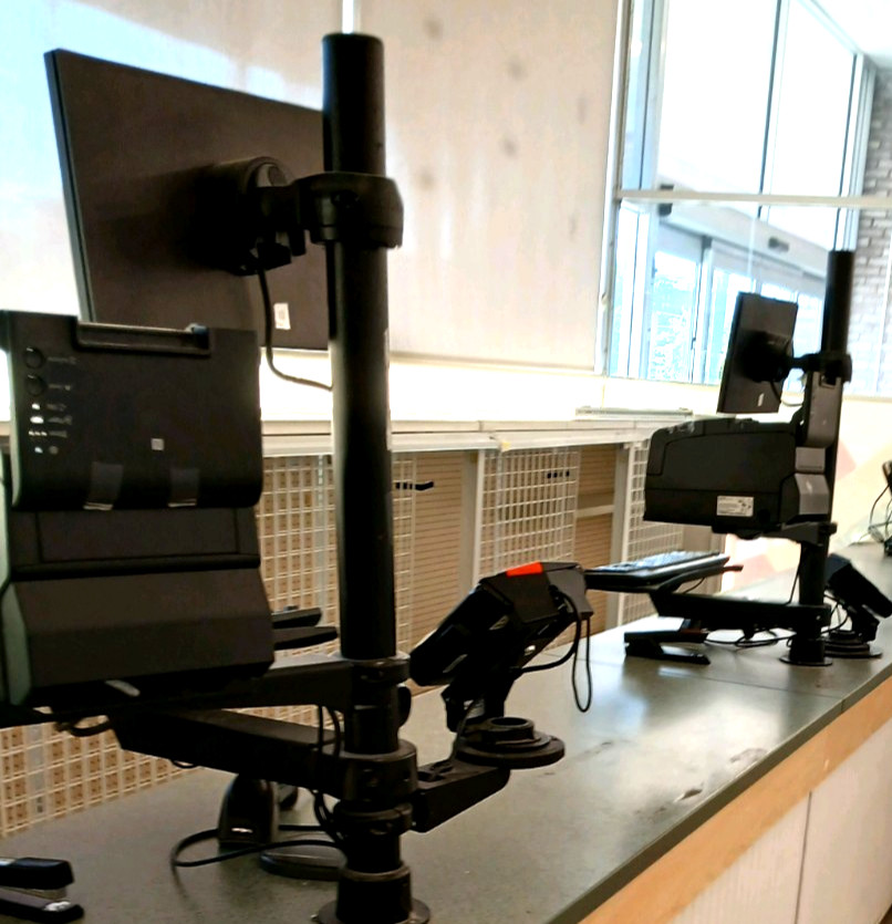 Pole Mounted POS System - Engage One by HP w/ Printer, Scanner, Register & CC