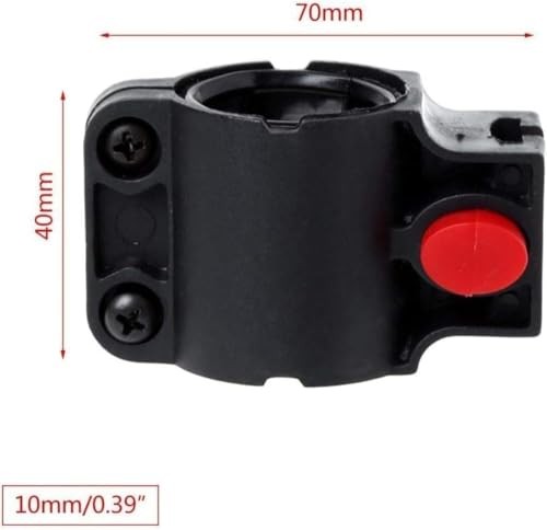 Black Universal Bike U-Lock Mount, Adjustable Frame Bracket, Mount for Road