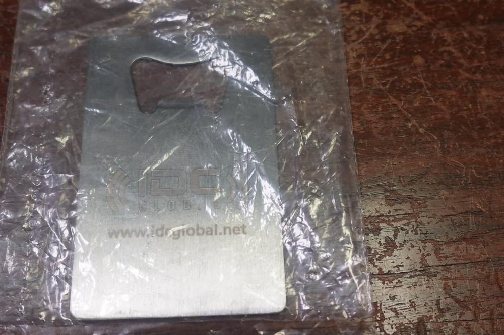 FLAT METAL IDC GLOBAL BOTTLE OPENER