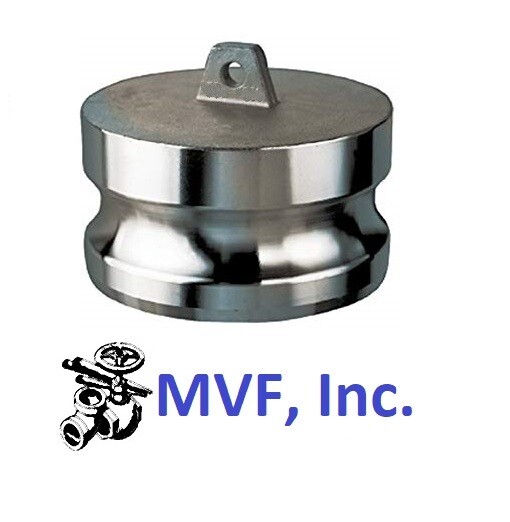 1" Type DP; Dust Plug Adapter 304 Stainless Hose Fitting Camlock DP100SS304