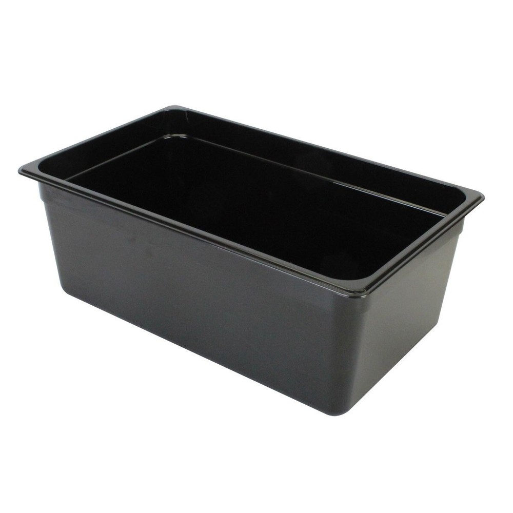 Thunder Group Full Size 8" DEEP Polycarbonate Food PAN, Black