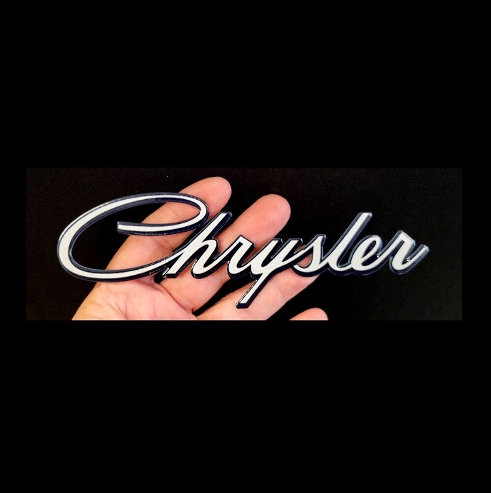 Chrysler Script Steel Magnet 7" x 2.1"