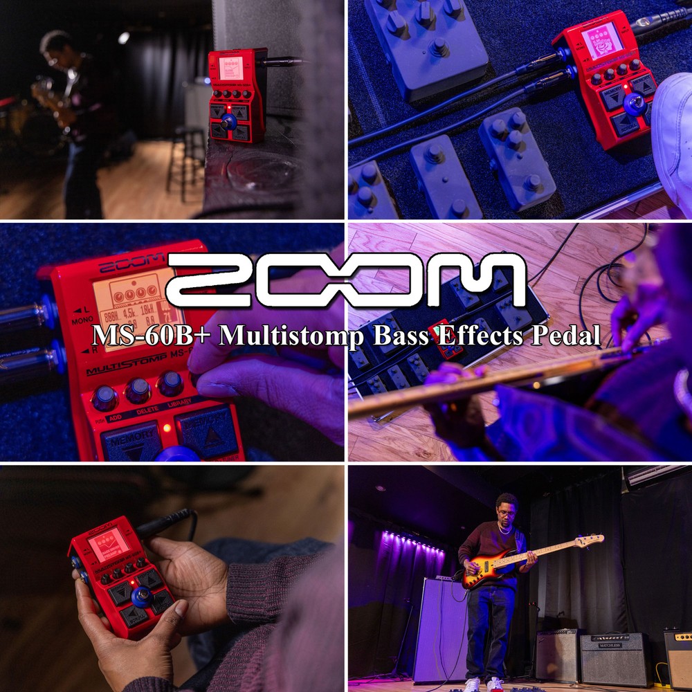 Zoom MS-60B+ MultiStomp Bass Effects Pedal
