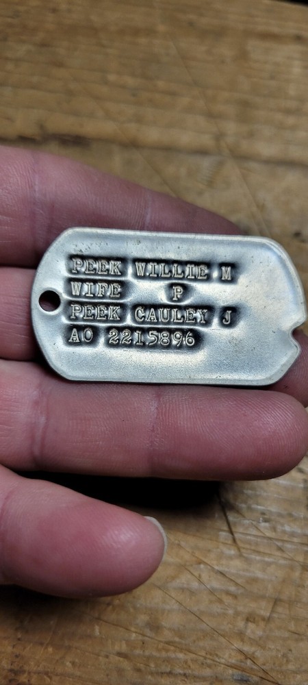 Vintage US Military Soldier ID dog tag Vietnam WWII U S WW2
