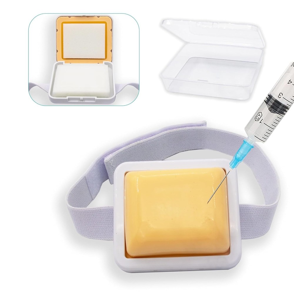 Injection Practice Kit - Intramuscular Training Pad with Box, Perfect for Nur...