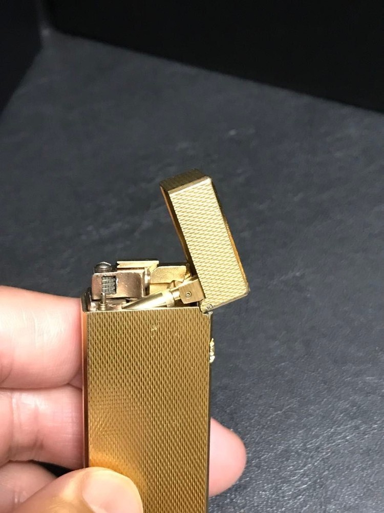 Overhauled Dunhill Rollagas lighter Gold without box