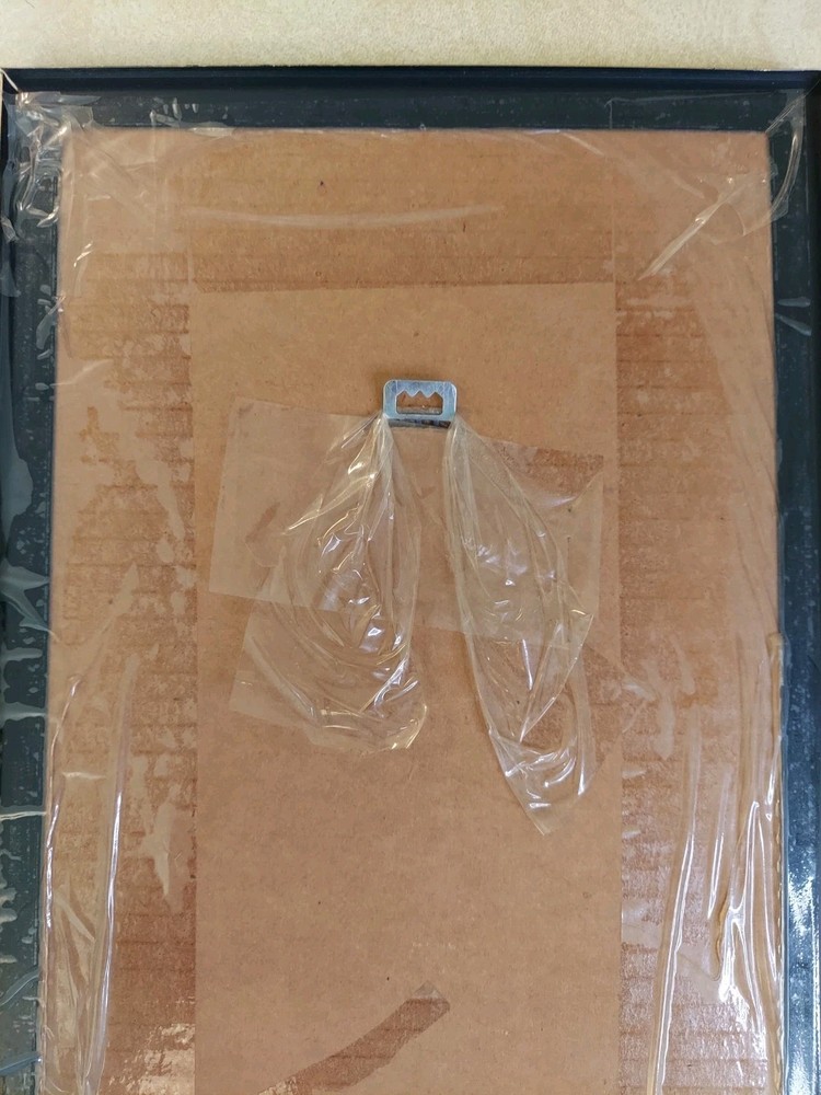 Vintage Glittery Eagle Mountains Mirror Plastic 20"x8"