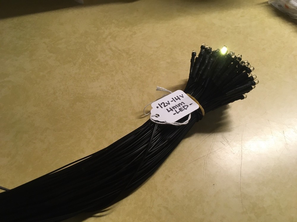 (5) WIRE LEDs (12V-14V) LAMPS  / Yamaha A560 Amplifier FUNCTION BULBS