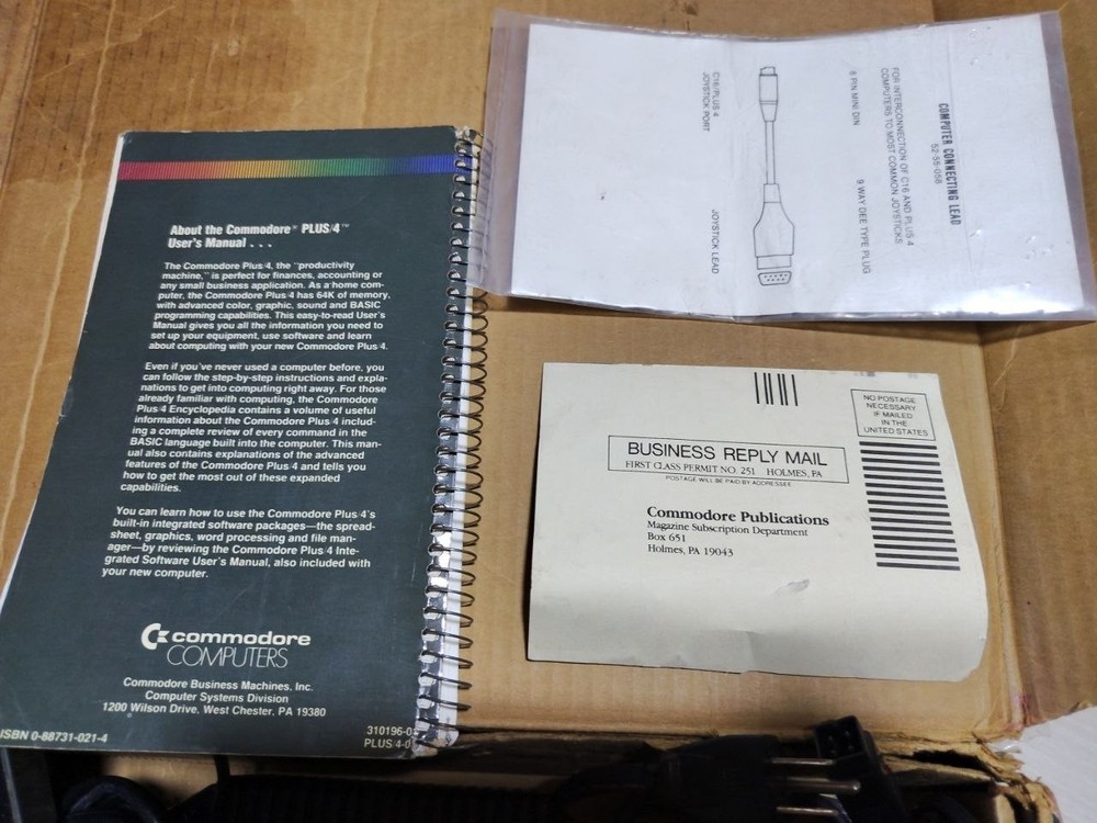 COMMODORE PLUS/4 COMPUTER +4 NTSC Boxed, Vintage