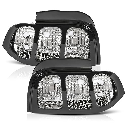 Tail Lights Assembly Compatible with 1996-1998 Ford Mustang Replacement for