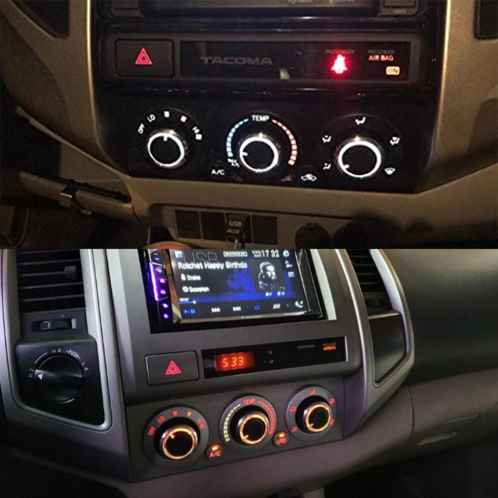 3x For 05-15 Toyota Tacoma Car Air Condition Switch Control A/C Knob Durable HUS