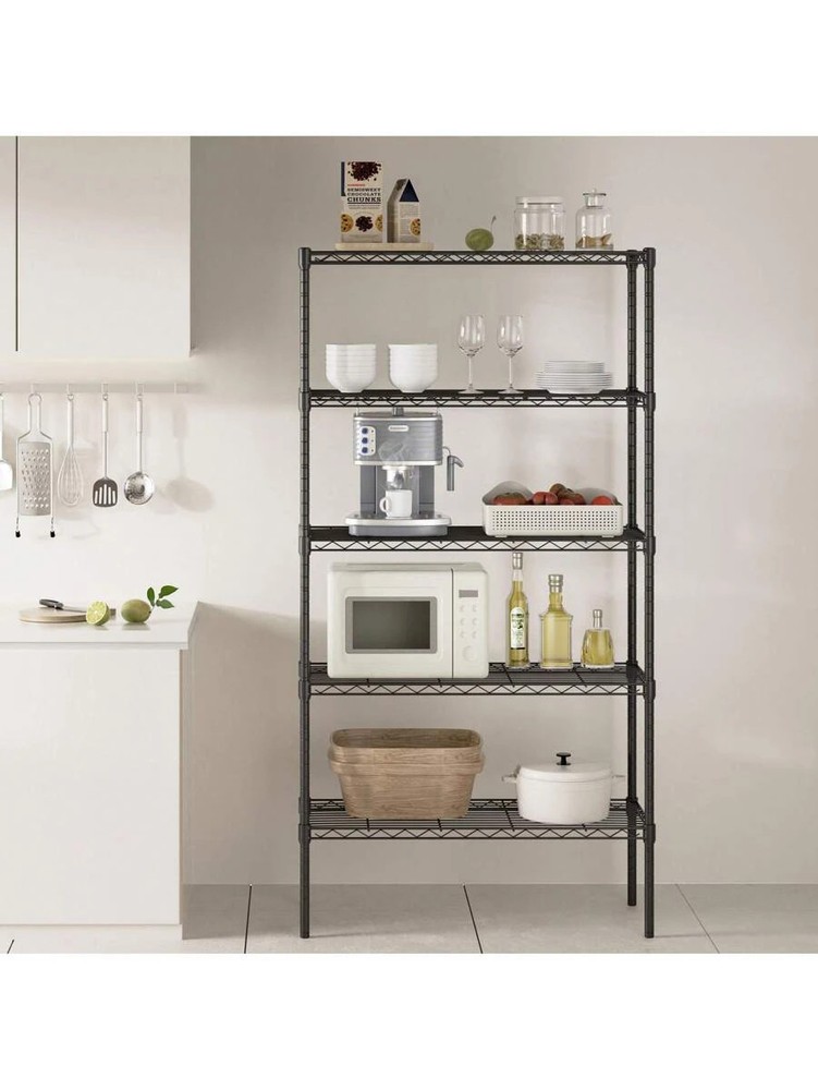 3 Sizes Storage Shelving Unit, Adjustable Metal Wire Racks Heavy