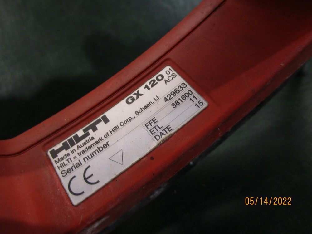 Hilti GX-120 Fully Automatic Gas Actuated Tool