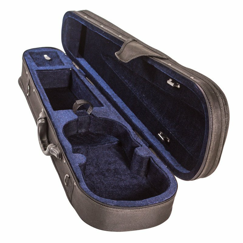 Violin Case 1/4 size light foam, holds two bows, BLACK