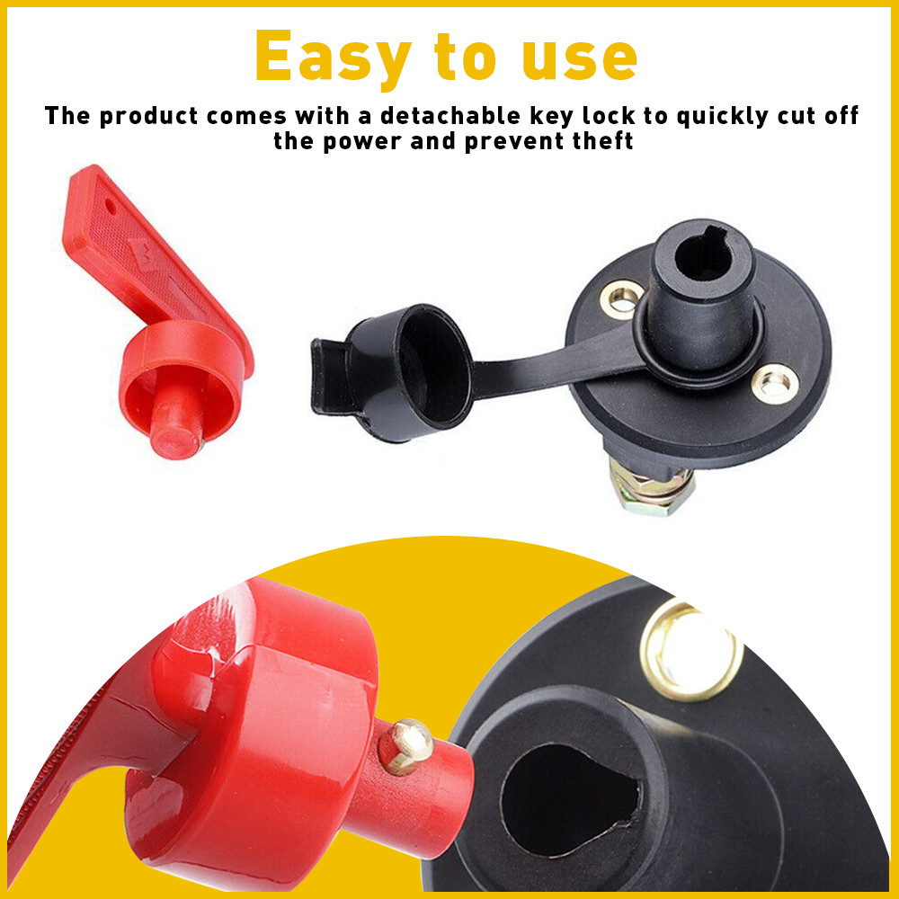 Battery Disconnect Switch Marine Cut/Shut Off 200/1000 Amp Ship Boat RV Boat ATV