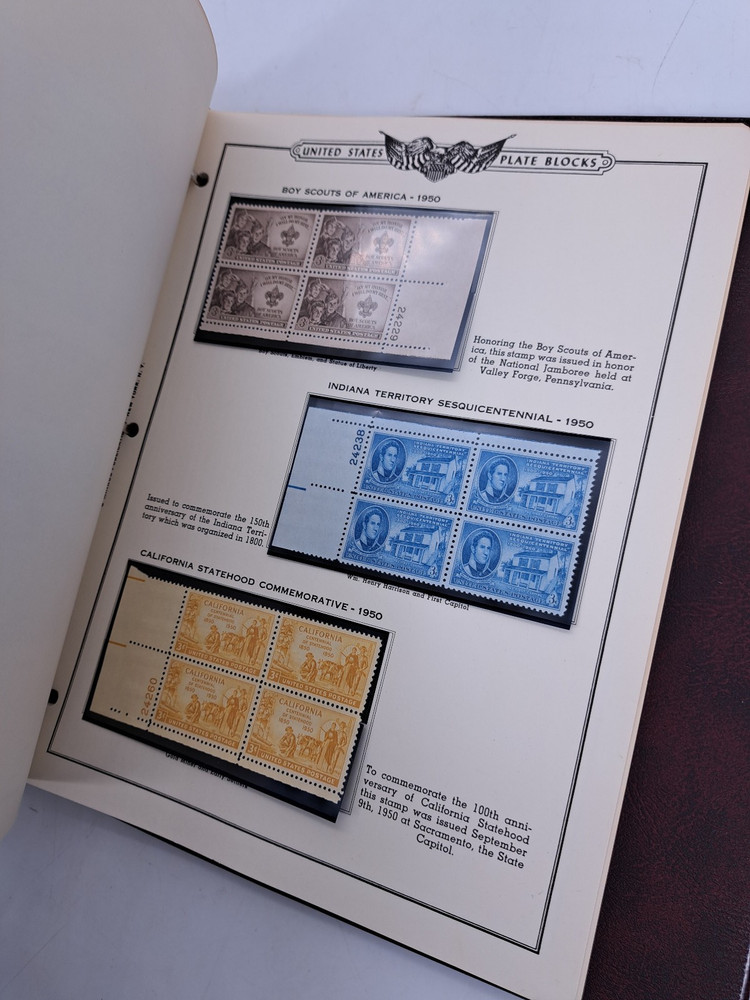 The American Plate Block Album Volume 2 1938-1968 Minkus (129 Plate Blocks)