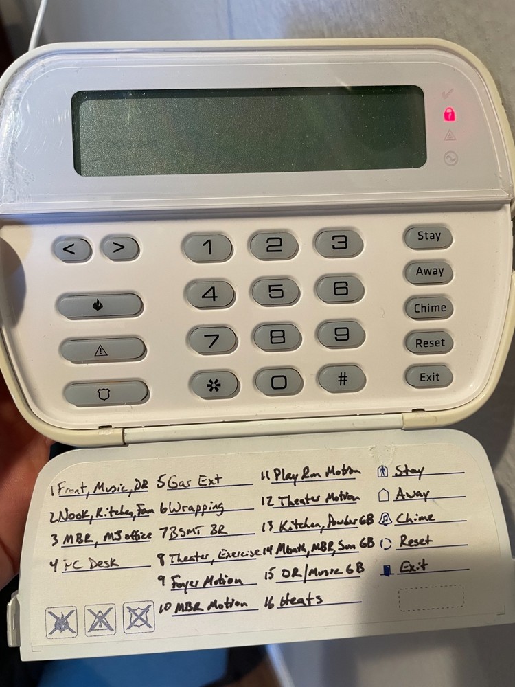 DSC RFK5501-433 LCD Alarm Keypad