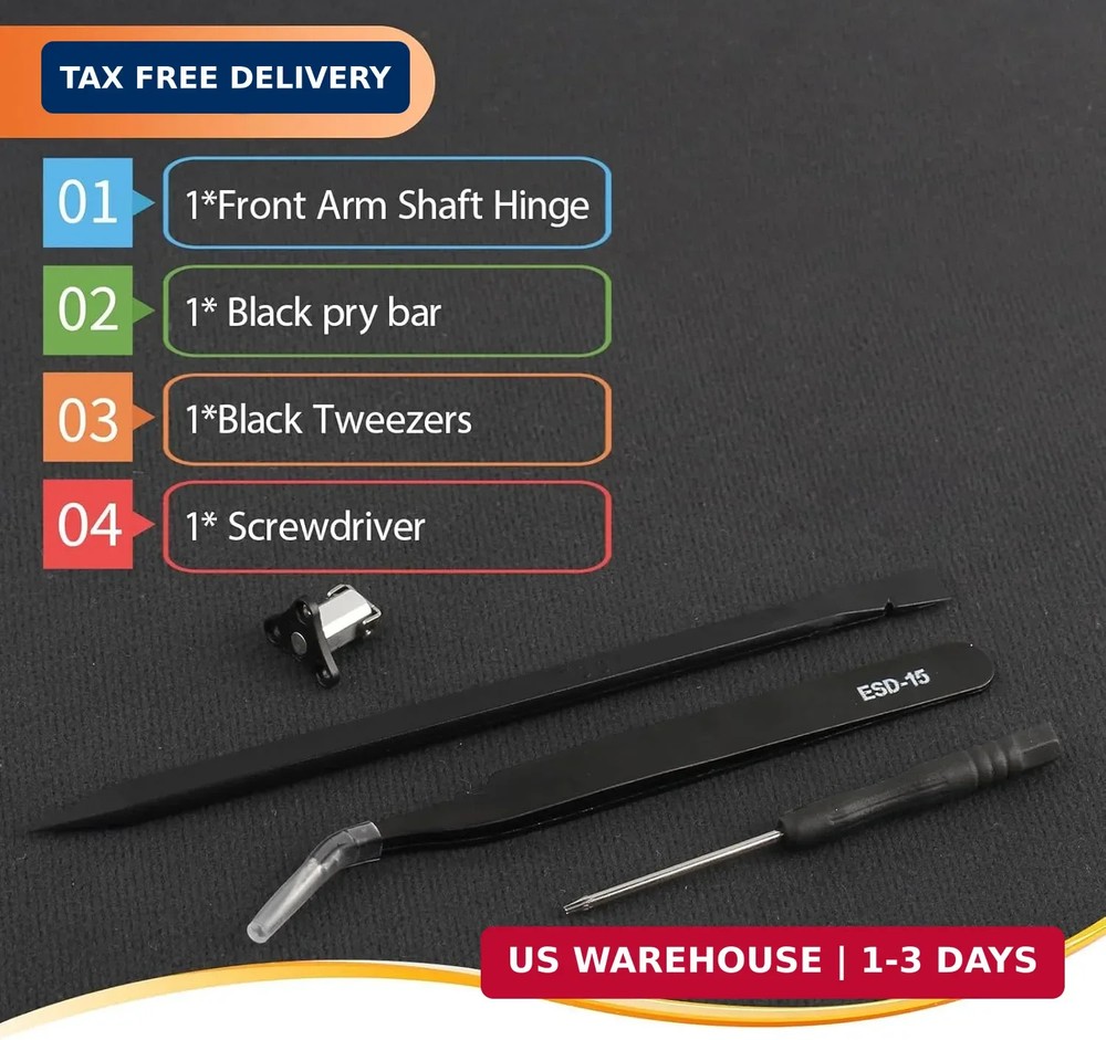 Front Arm Axis Replacement for DJI Mini 4 Pro/Mini 3 Front Arm Hinges Arm Shaft