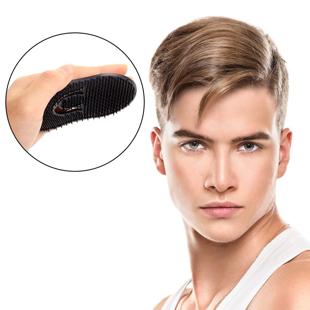 Luxury Black Shampoo Comb & Scalp Massager - Compact & Lightweight Solution