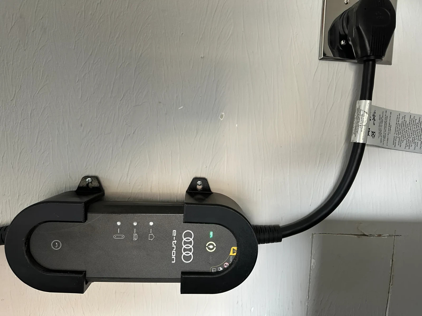 Audi E-tron Electric Charger Wall Mount Holder