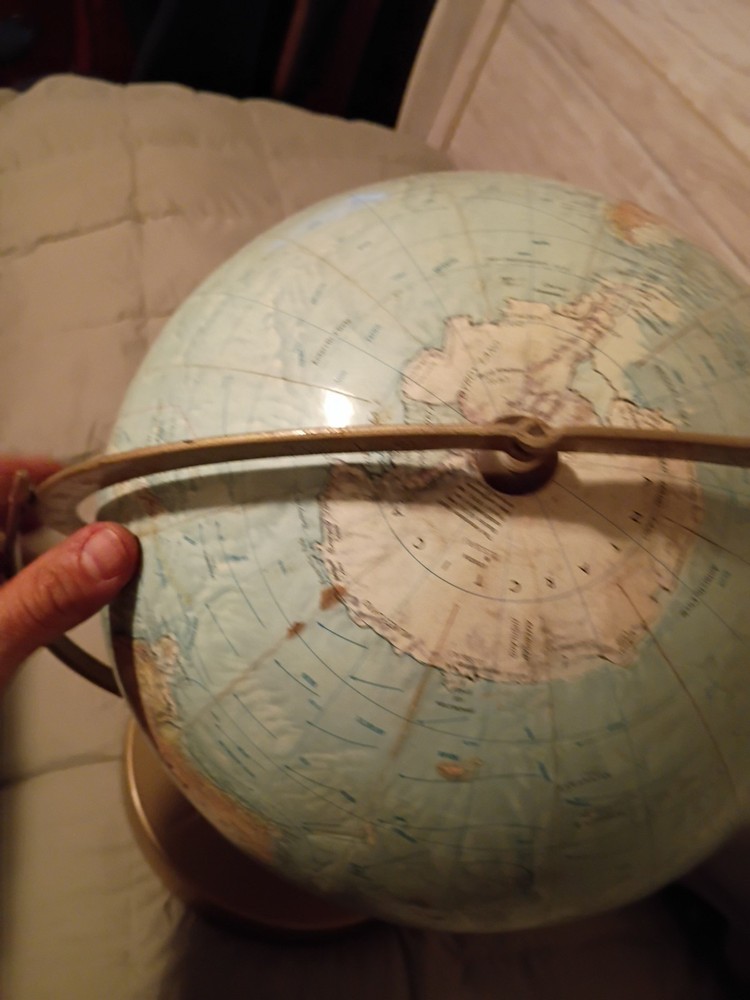 world globe Replogle on stand