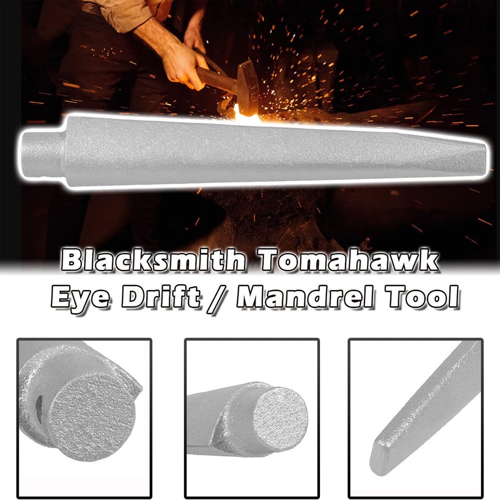 Tomahawk Eye Drift Mandrel Blacksmith Tool Axe Hammer Knife Drift Forging Tools