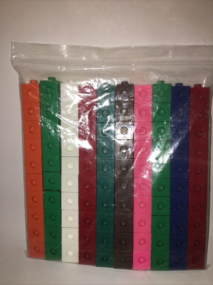 Snap Pop Cubes for Math Counting set of 100