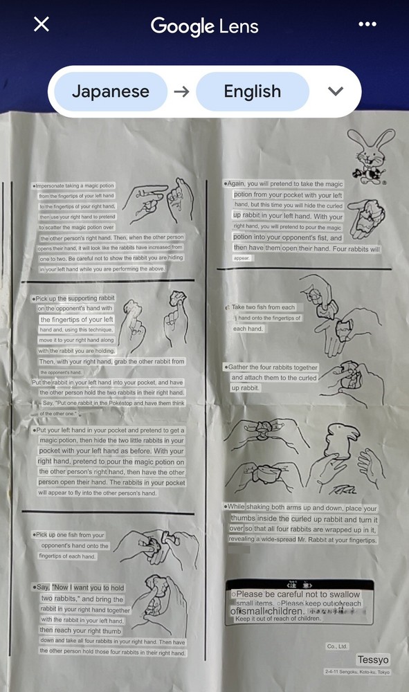 Tenyo Magic Tricks - Mr Rabbit - Multiplying Rabbits Sponge Trick *Made in Japan