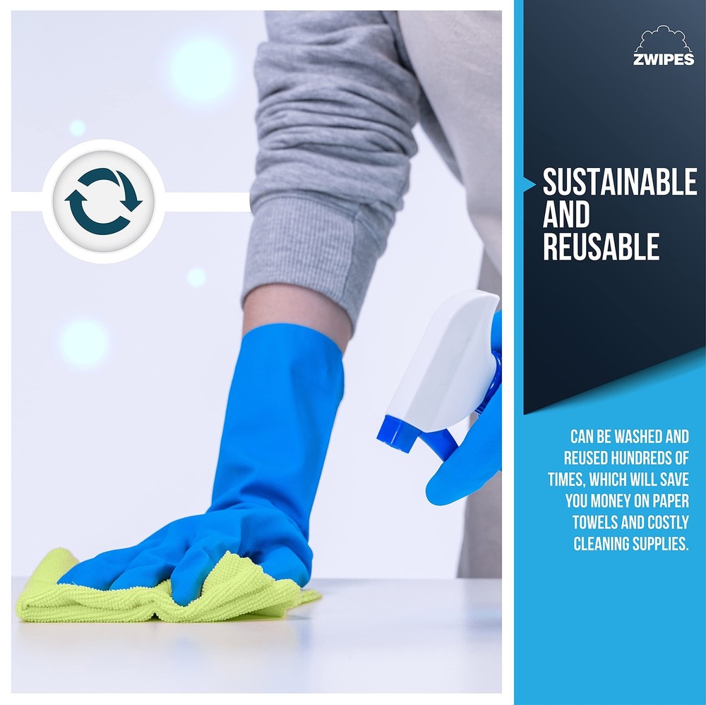Zwipes Microfiber Cleaning Cloths, 48 Pack 48-Pack