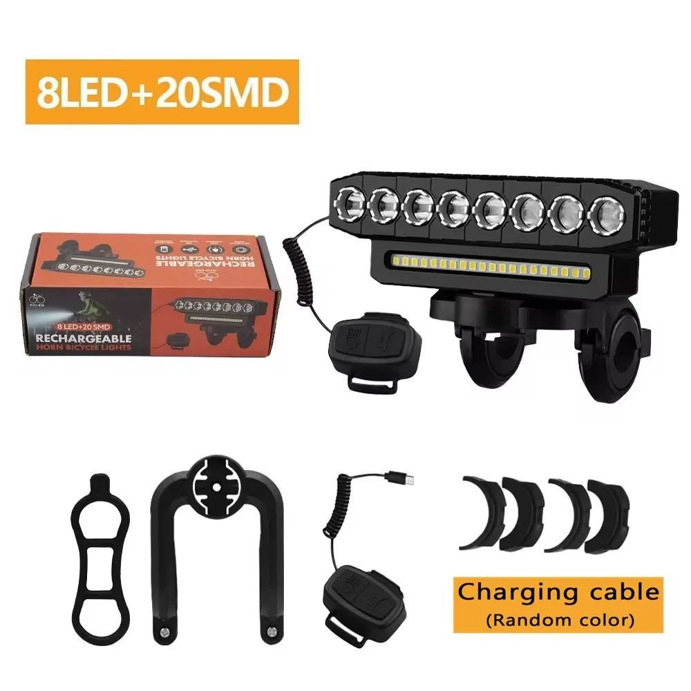 FRONT LIGHT for BIKES LED BAR LIGHT USB BICYCLE HEADLIGHT TORCH