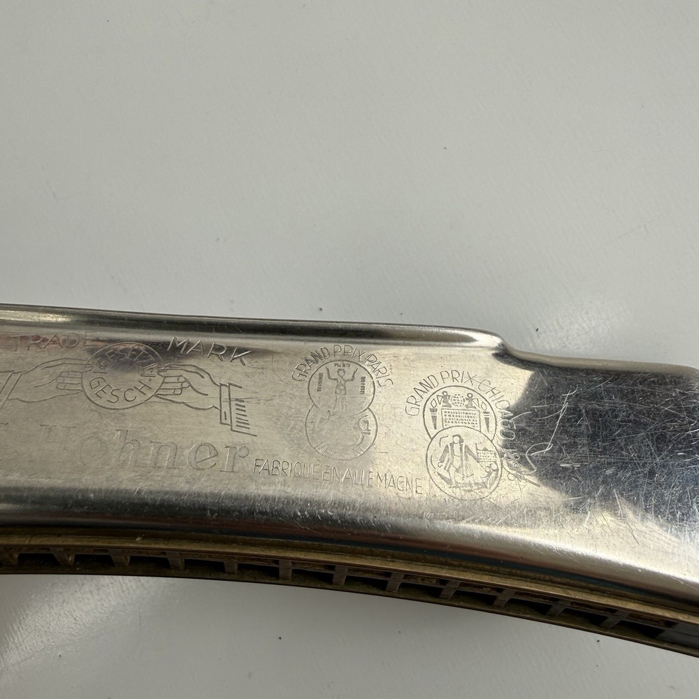 M Hohner ECHO Grand Prix German Made Curved Harmonica